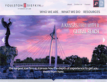 Tablet Screenshot of foulston.com